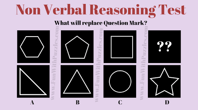 In this Non-Verbal Reasoning Puzzle, your challenge is to find the next picture in the series which will replace the question mark