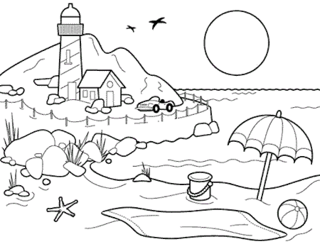 Top 7 Free Printable Summer Coloring Pages