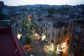 Dusk in the Rione Sanità district of Naples, where Totò grew up in the early years of the 20th century