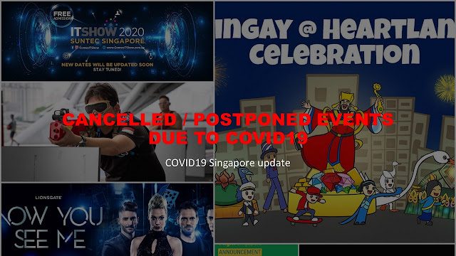 List of Family events Cancelled or Postponed due to COVID 19