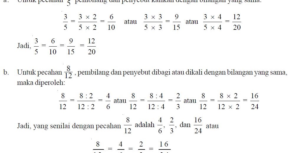 Soal pecahan kelas 5 kurikulum 2013