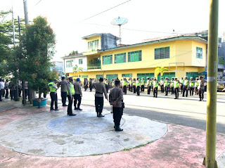 Apel Pengecekan, Sat Lantas Polres Bone PAM Malam Idhul Adha 1442 H. 