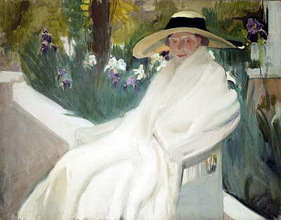 Clotilde en el jardín, Joaquín Sorolla Bastida, Retratos de Joaquín Sorolla, Joaquín Sorolla y Bastida, Joaquín Sorolla, Pintor español, Retratista español, Pintores Valencianos