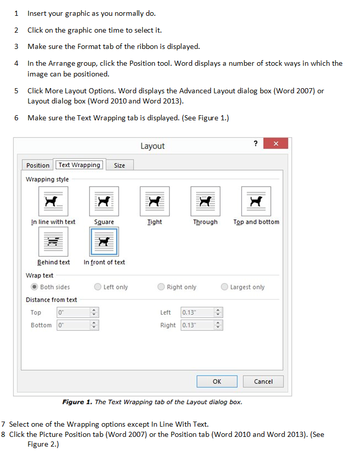 Microsoft Product Training: Word - Absolutely Positioning a Graphic