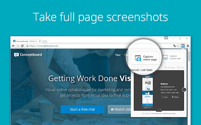 How to take website screenshot in an easy way