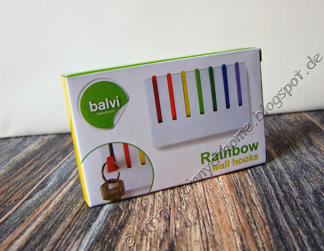 Kleine Hakenleiste Regenbogen - Schlüsselboard und Mini-Garderobe