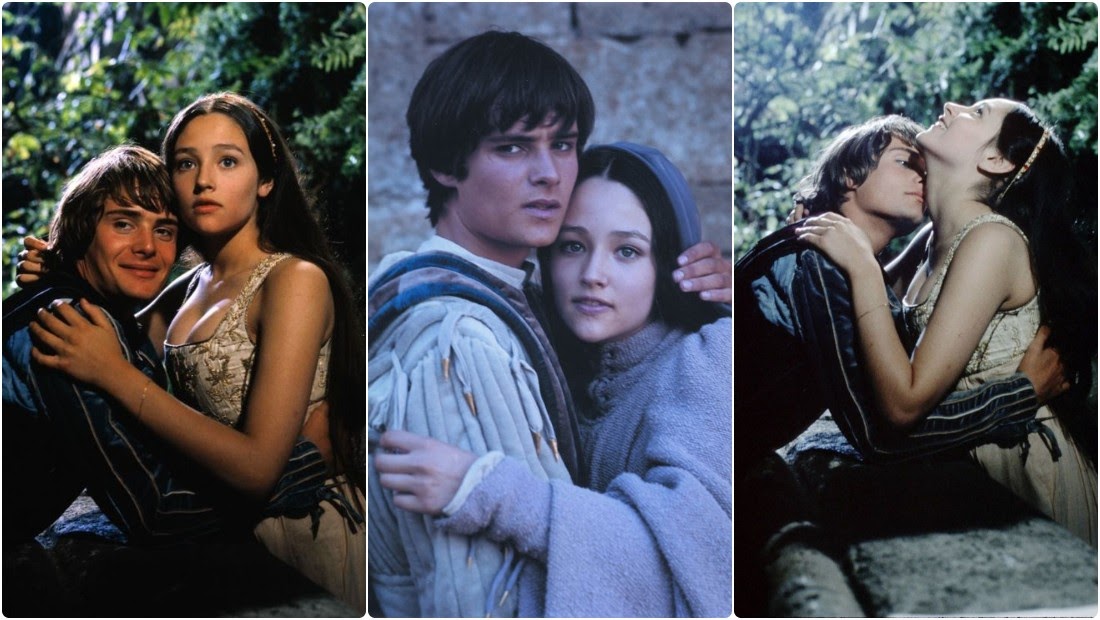 Photos of Leonard Whiting and Olivia Hussey During the Filming of