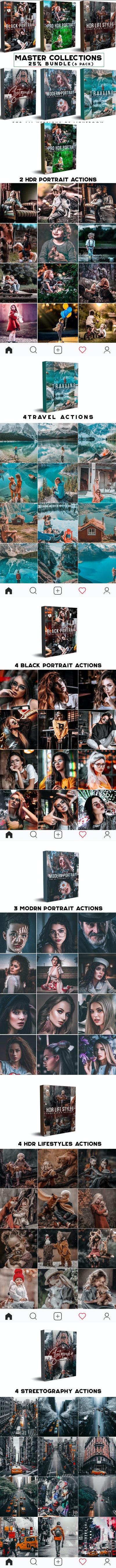 GraphicRiver - Master Collection Bundle Photoshop Actions 28765170 2 Bundle%2BACTIONS