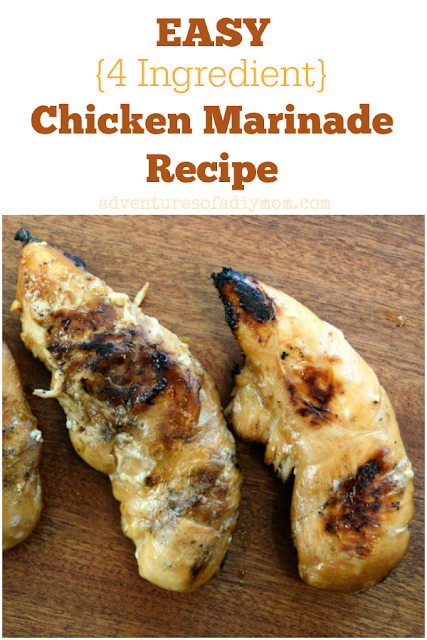 collage for easy marinated chicken