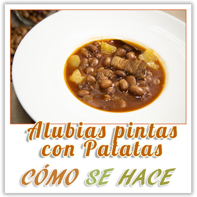 JUDÍAS PINTAS CON PATATAS