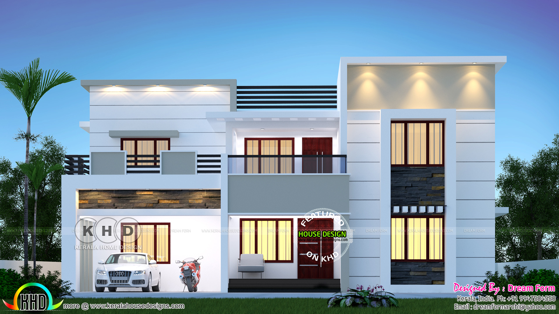 5 bedrooms 5 sq. ft. modern home design - Kerala home design 5 bedrooms 5 sq. ft. modern home design - Kerala home design