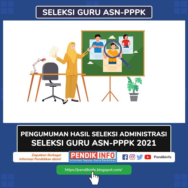 Pengumuman Hasil Seleksi Administrasi Guru ASN-PPPK 2021