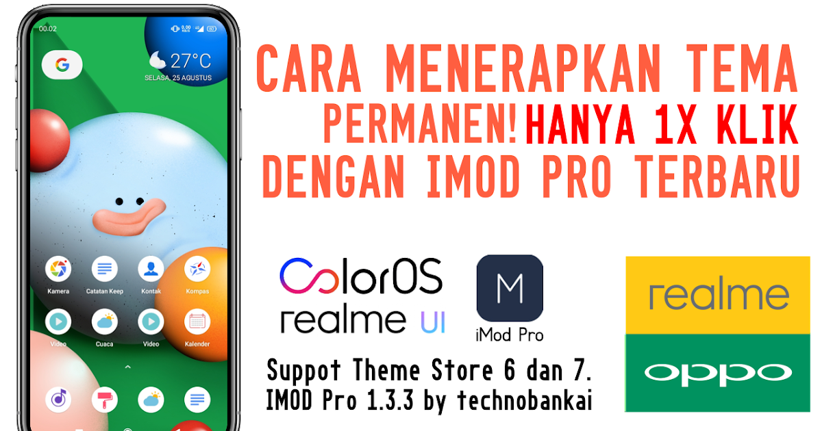 Memasang Tema Permanen Dengan iMOD Pro di OPPO &amp; Realme Jogja Android