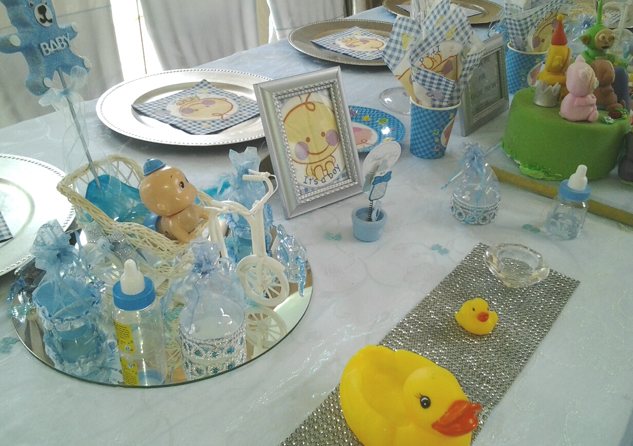 Venue and Halaal Catering for all Functions Baby Shower Boy Full Setup
