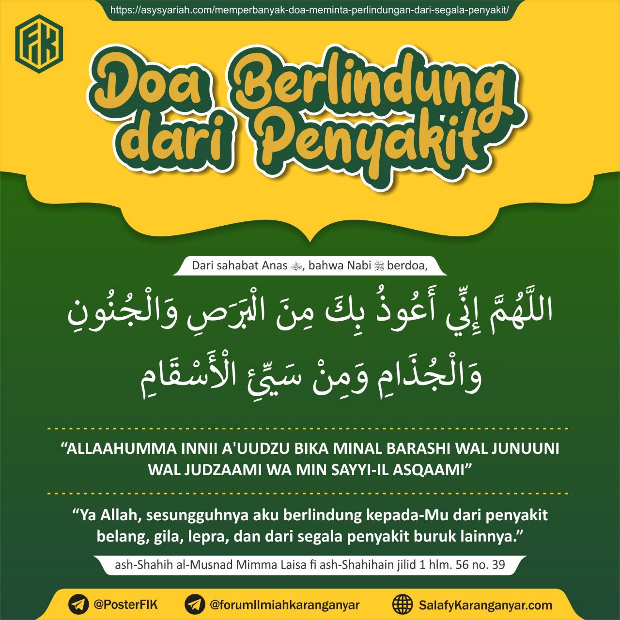 Doa Bermanfaat Agar Terhindar dari Segala Penyakit