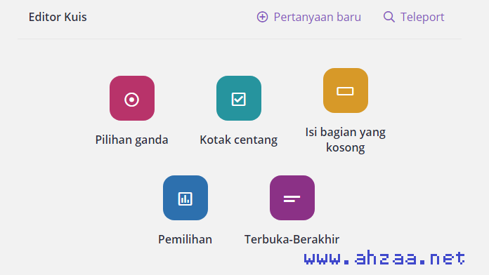 Tutorial Quizizz Mengenal Tipe Tipe Pertanyaan di Quizizz Mapelzo