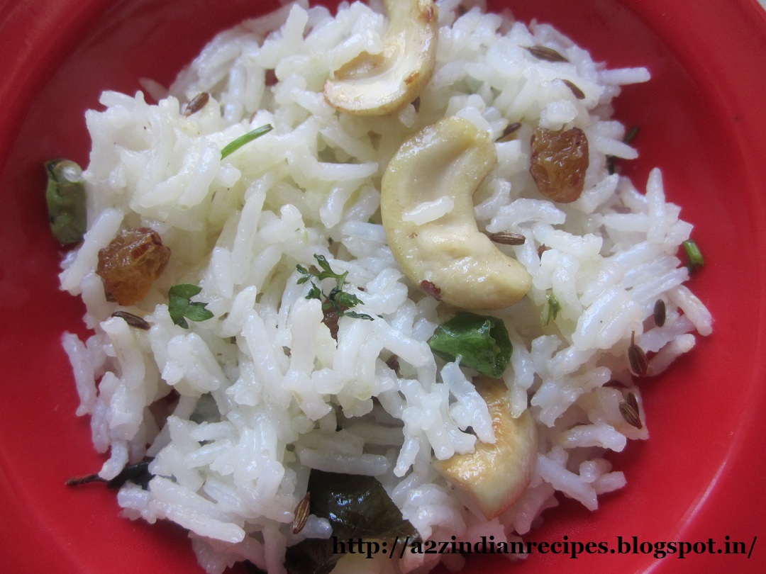 All Marathi Recipes Jeera Rice