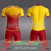 Áo Đá Bóng Không Logo T90 BoBar SDD06 Vàng Đỏ