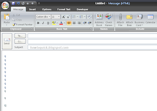 Paragraph Character in Outlook