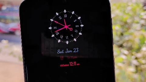 Ambient Display Clock theme Ambient Display beautiful Clock Style
