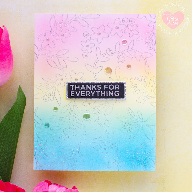 Spring Inspired Rainbow Cards | Spellbinders April 2020 Glimmer Hot Foil Kit of the Month