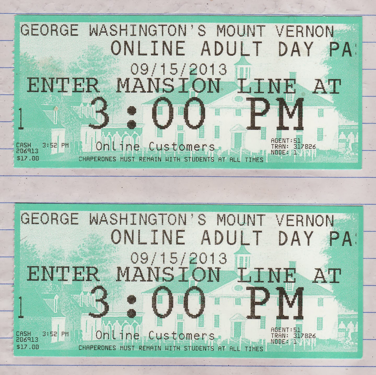 Les voyages Tischkien Jour 9 Washington D.C. Mount Vernon