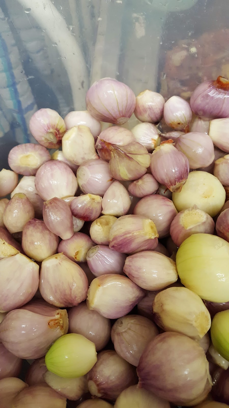 Home Made Christmas Preparations = Pickled Onions or Shallots (1)