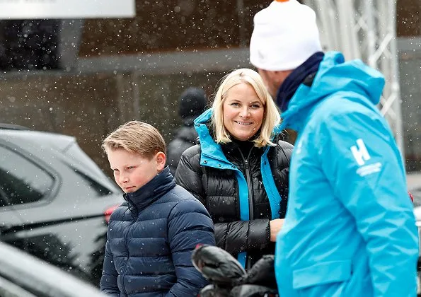 King Harald, Queen Sonja, Crown Prince Haakon, Crown Princess Mette-Marit, Princess Ingrid Alexandra, Prince Sverre Magnus of Norway and Princess Astrid, Mrs. Ferner