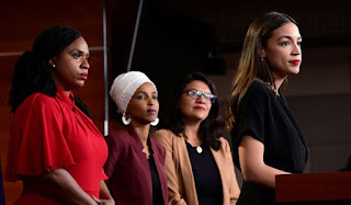 Manchurian candidates - US Reps. Rashida Tlaib (D-MI), Ayanna Pressley (D-MA), Ilhan Omar (D-MN), and Alexandria Ocasio-Cortez (D-NY) 