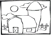 Barn Coloring Pages