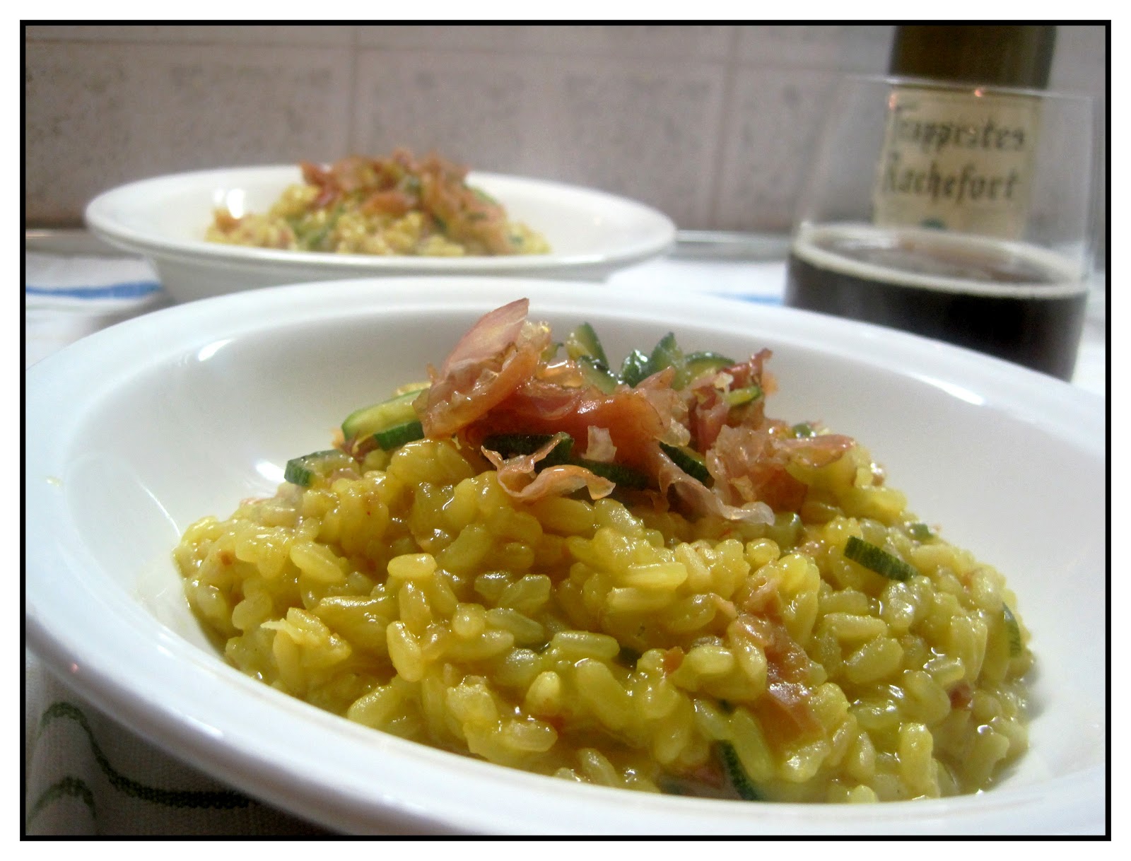 Risotto con zucchine, zafferano e speck My food experience