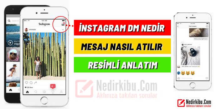 instagramda dm nasil atilir resimli