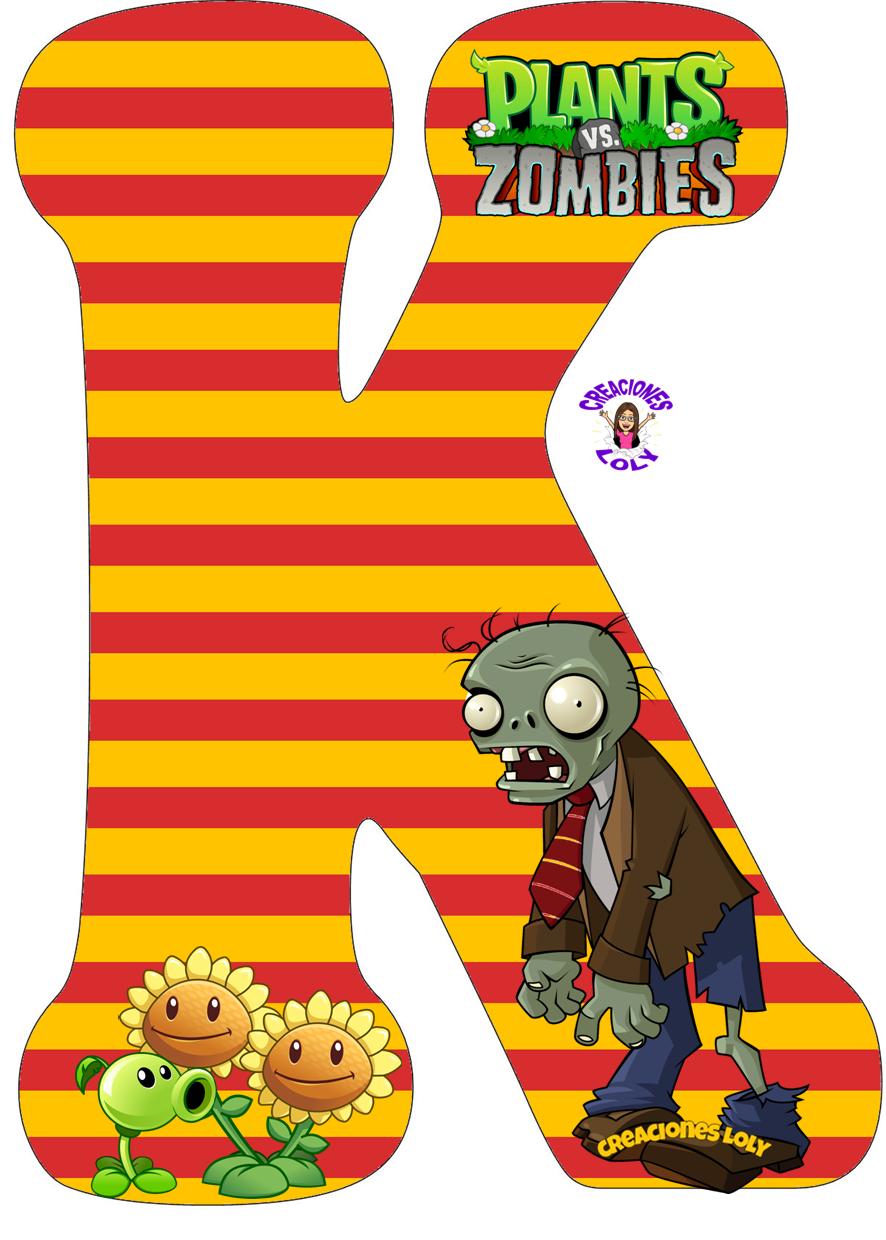 Creaciones Loly Abecedario Plantas vs Zombies Creaciones Loly Abecedario Plantas vs Zombies