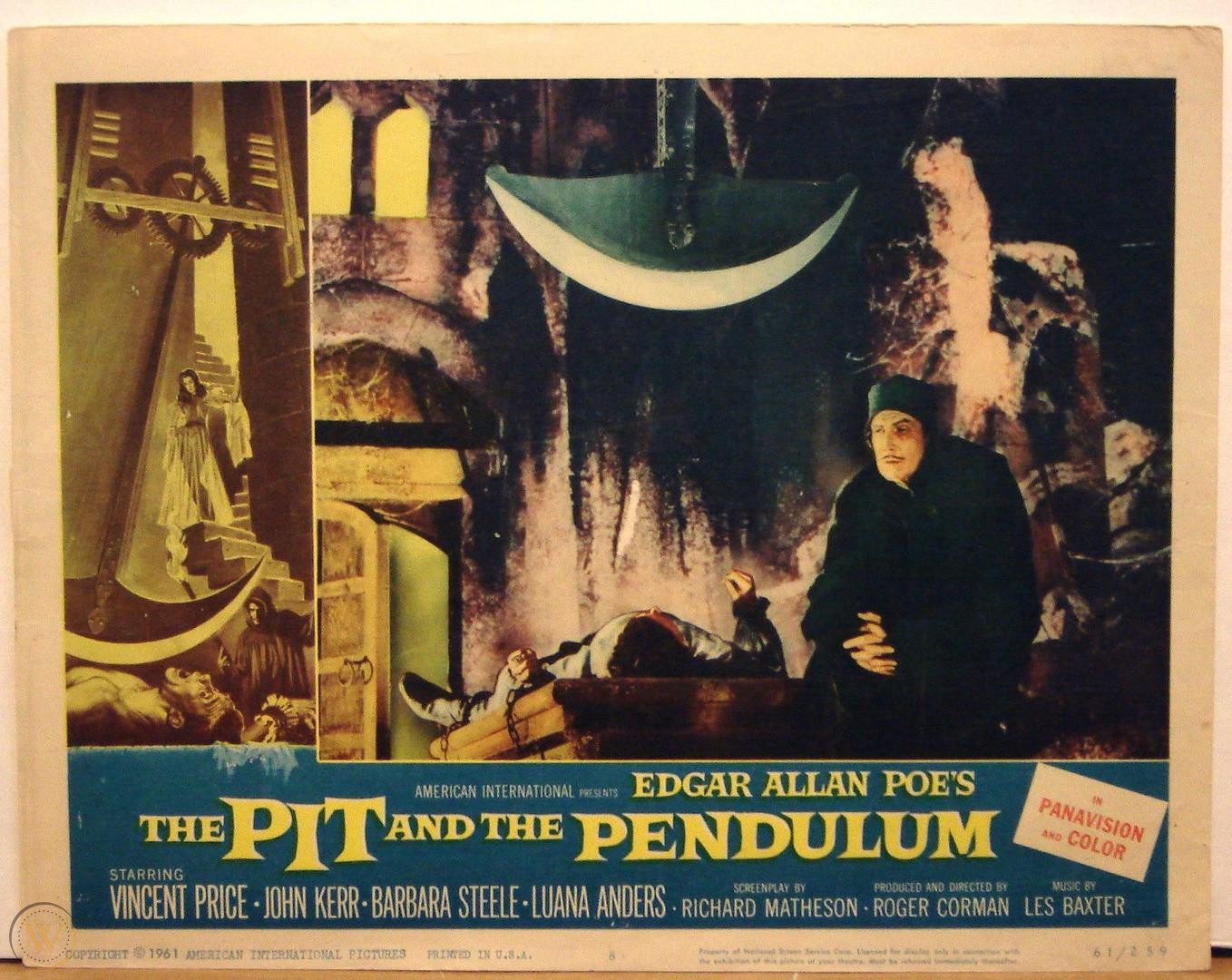 I saw barbara. The Pit and the Pendulum 1961. Колодец и маятник обложка.