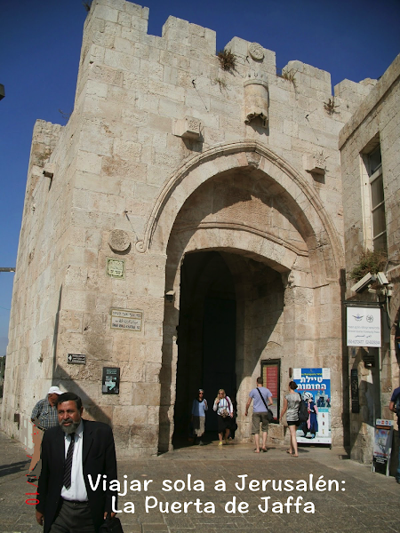 Imagen de la puerta de Jaffa. Jerusalén sola