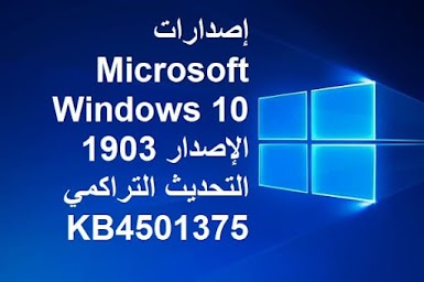 إصدارات Microsoft Windows 10 الإصدار 1903 التحديث التراكمي KB4501375