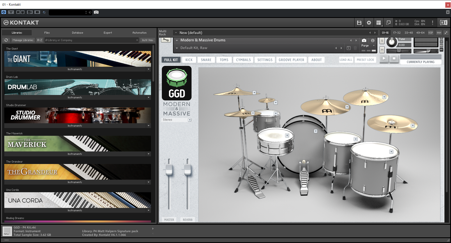 GetGood Drums Modern&Massive レビュー～自由度高めなメタル用ドラム音源～