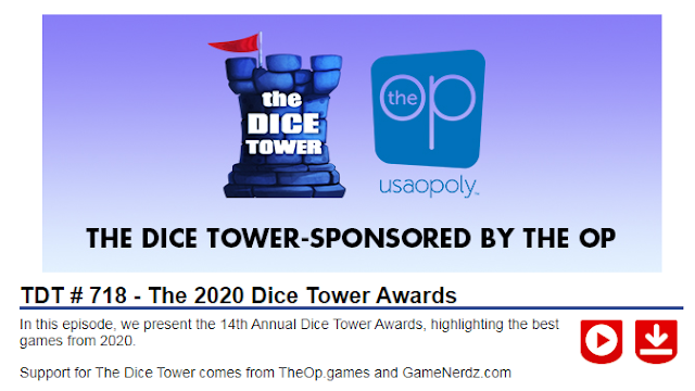 桌遊黑白講: [新聞] The Dice Tower Awards - 2020