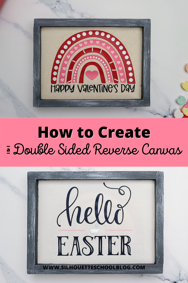 How to Make a Double Sided Reverse Canvas Sign Silhouette School