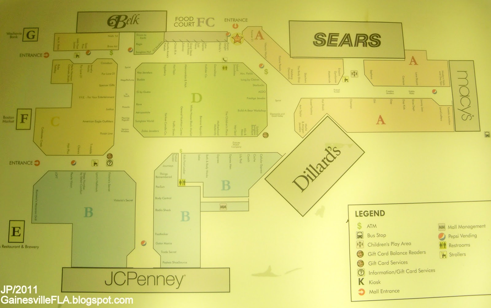 GAINESVILLE FLORIDA Alachua County UF University Restaurant Hospital