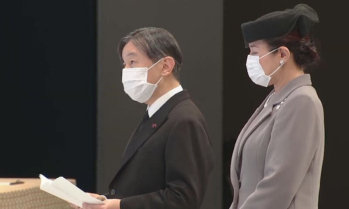 Emperor Naruhito and Empress Masako attended the national memorial service