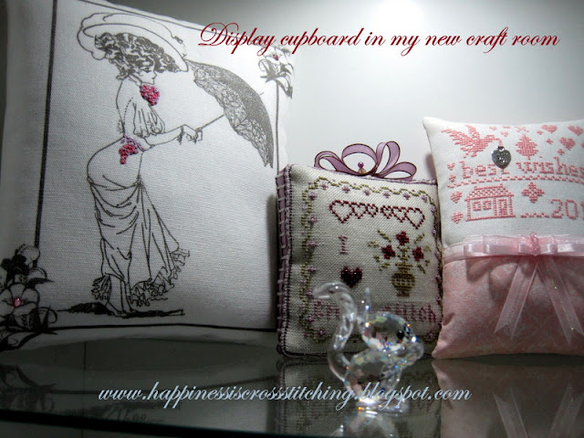 Cross stitch finishes in my craft room