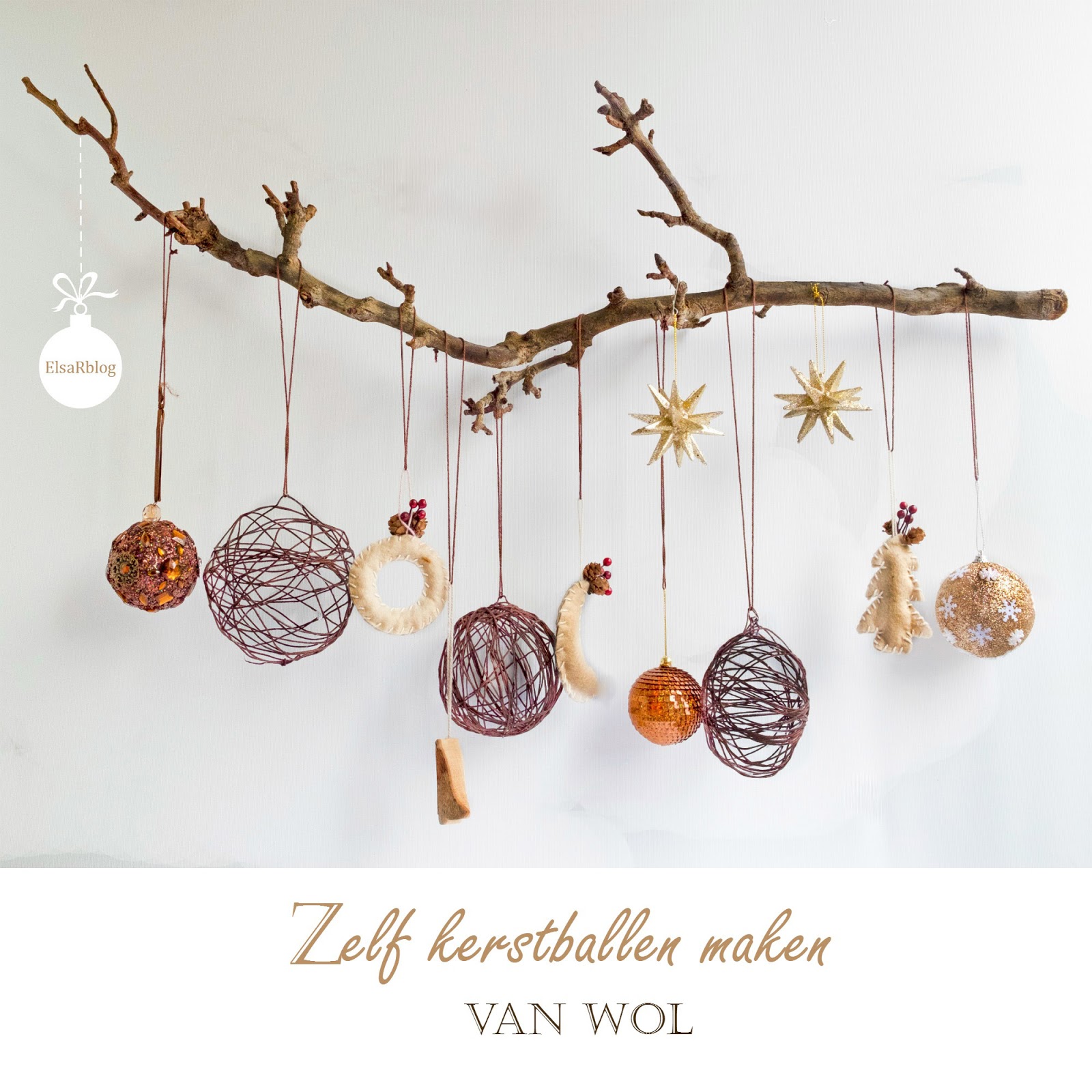 Zelf kerstballen maken wol - Diy – ElsaRblog