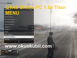 GTA5 Online PC 1.50 Titan 1.0 Nev Free Mod Menu Full Recovery Hilesi İndir 2020