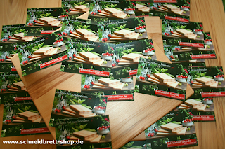 Postkarten natürlich schönes Holz Schneidbrett-Shop.de