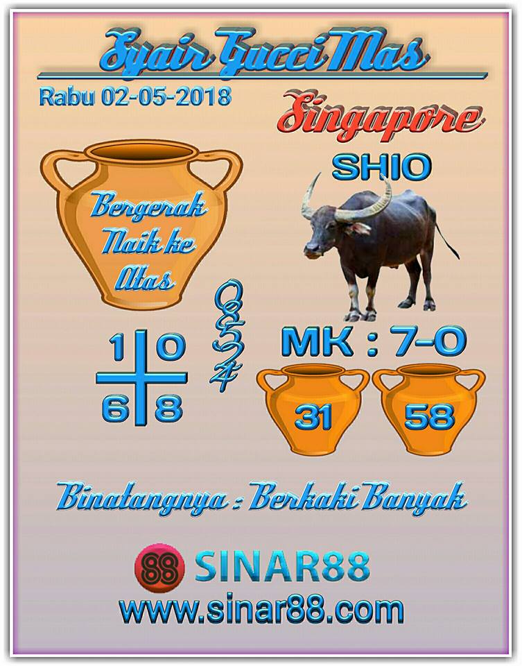 Syair Forum BRM STMD PUE Singapore 2 Mei 2018 Kode Syair