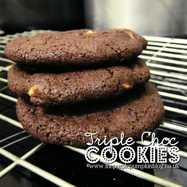 Triple Choc Cookies | The Purple Pumpkin Blog