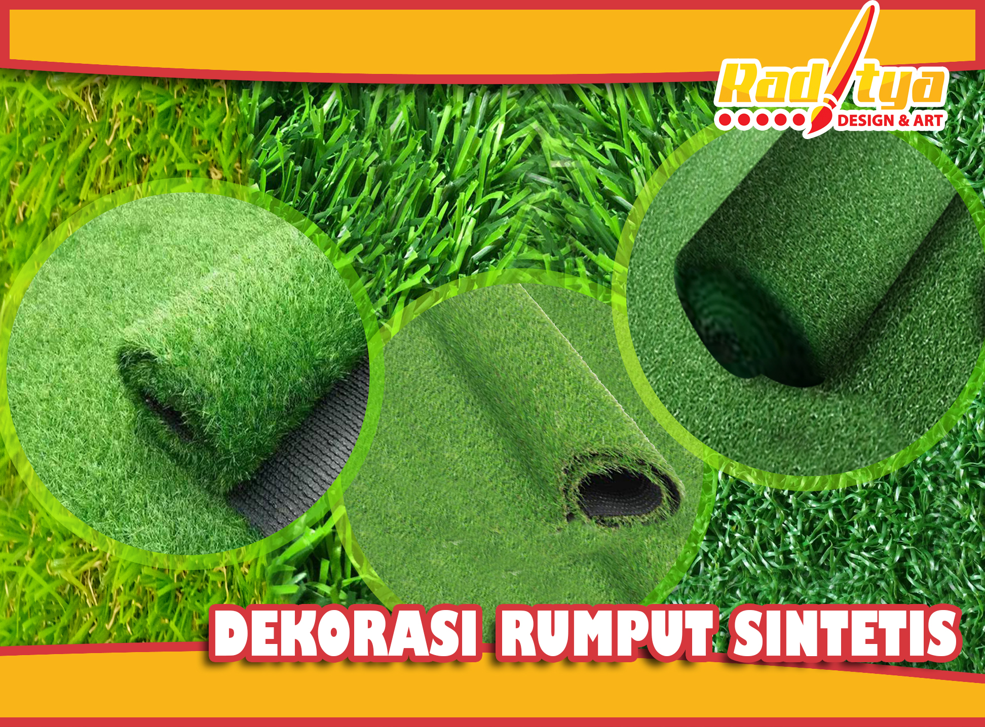 Dekorasi Rumput Sintetis