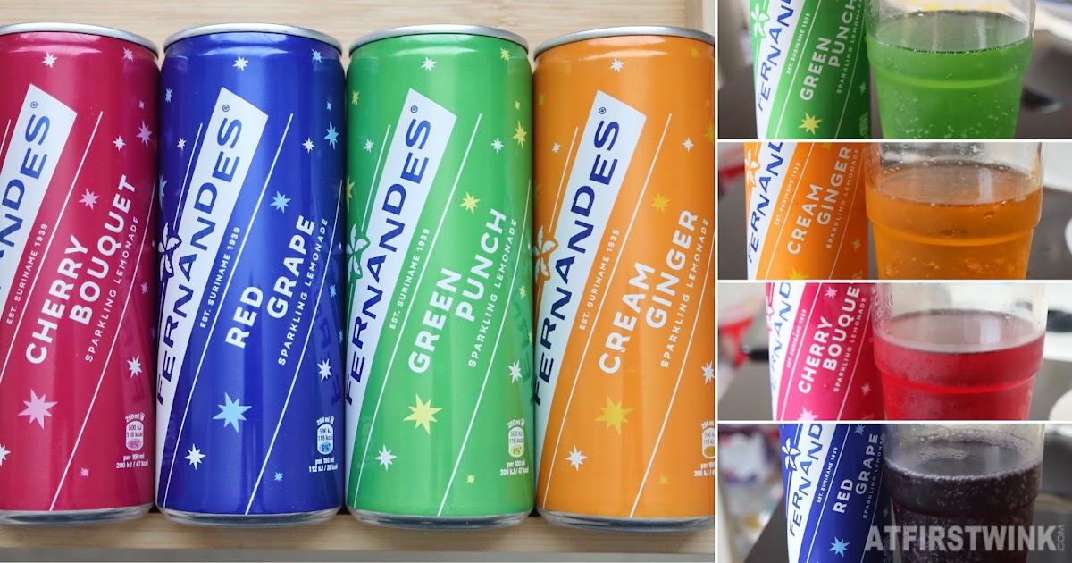 Review Fernandes soda cherry bouquet, green punch, red grape, and