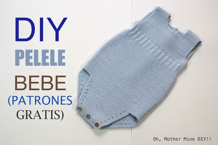 Diy tejer ropa de bebe pelele patrones gratis